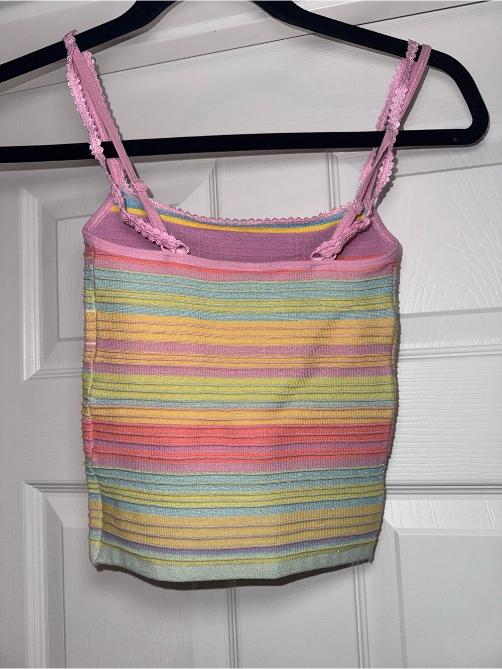 **SEND YOUR OFFER** NWT VIRAL TIKTOK ANTHROPOLOGIE LYREBIRD RAINBOW TANK soldout - Picture 5 of 7